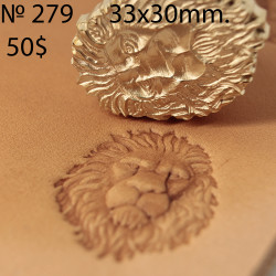 Tool for leather craft. Stamp 279. Size 33x30 mm