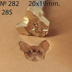 Tool for leather craft. Stamp 282. Size 20x19 mm