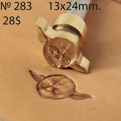 Tool for leather craft. Stamp 283. Size 13x24 mm