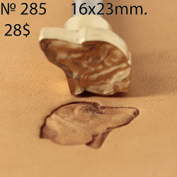 Tool for leather craft. Stamp 285. Size 16x23 mm