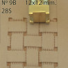 Tool for leather craft. Stamp 9. Size 12x12 mm