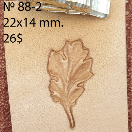 Tool for leather craft. Stamp 88-2. Size 14x22 mm