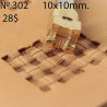 Tool for leather craft. Stamp 302. Size 10x10 mm