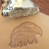 Tool for leather craft. Stamp 89. A Eagle. Size 23x33 mm