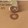 Tool for leather craft. Stamp 31. Size 12x12 mm