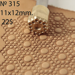 Tool for leather craft. Stamp 315. Size 11x12 mm