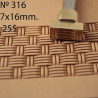 Tool for leather craft. Stamp 316. Size 7x16 mm