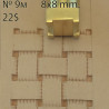 Tool for leather craft. Stamp 9. Size 8x8 mm