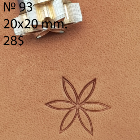Tool for leather craft. Stamp 44A. Size 7x10 mm