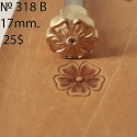 Tool for leather craft. Stamp 318B. Size 17 mm