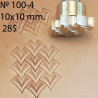 Tool for leather craft. Stamp 100B-4. 4  iron scales. Size of one scale 10x10 mm