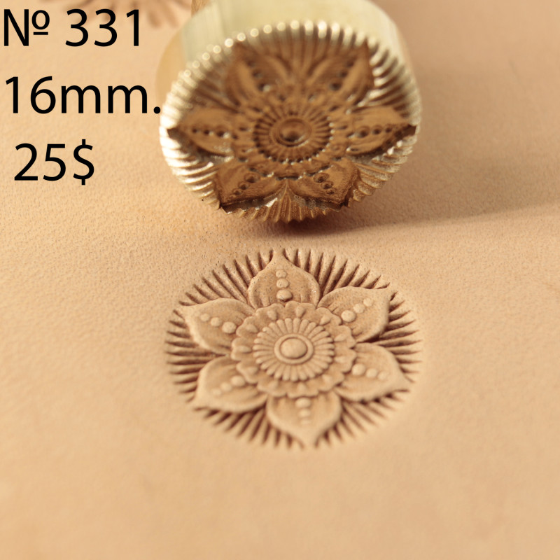 Craft Sha Leathercraft Stamping Carving Tool 8mmx8mm E395 Snowflake Pattern  Custom Shape Leatherworking Stamp Punch, for Leather