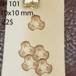 Tool for leather craft. Stamp 101. Size 10x10 mm