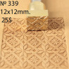 Tool for leather craft. Stamp 339. Size 12x12 mm