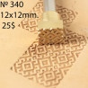 Tool for leather craft. Stamp 340. Size 12x12 mm
