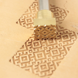 Tool for leather craft. Stamp 340. Size 12x12 mm