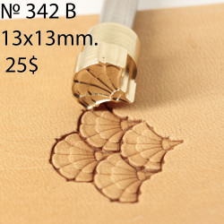 Tool for leather craft. Stamp 342B. Size 13x13 mm