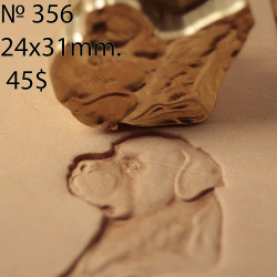 Tool for leather craft. Stamp 356. Size 24x31 mm