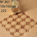 Tool for leather craft. Stamp 361. Size 10x10 mm