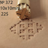 Tool for leather craft. Stamp 372. Size 10x10 mm