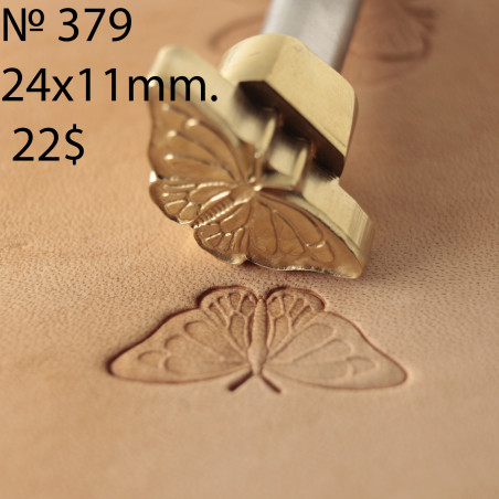 Tool for leather craft. Stamp 379. Size 24x11 mm