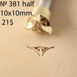 Tool for leather craft. Stamp 381 Half. Size 10x10 mm