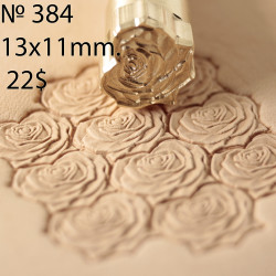 Tool for leather craft. Stamp 384. Size 13x11 mm