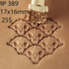 Tool for leather craft. Stamp 389. Size 17x16 mm