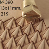 Tool for leather craft. Stamp 390. Size 13x11 mm