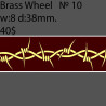 Book Binding Brass Wheel BW10 w-8mm, d-38mm
