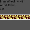 Book Binding Brass Wheel BW43 w-3mm, d-38mm