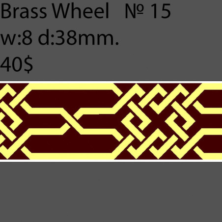 Book Binding Brass Wheel BW15 w-8mm, d-38mm