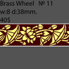 Book Binding Brass Wheel BW11 w-8mm, d-38mm