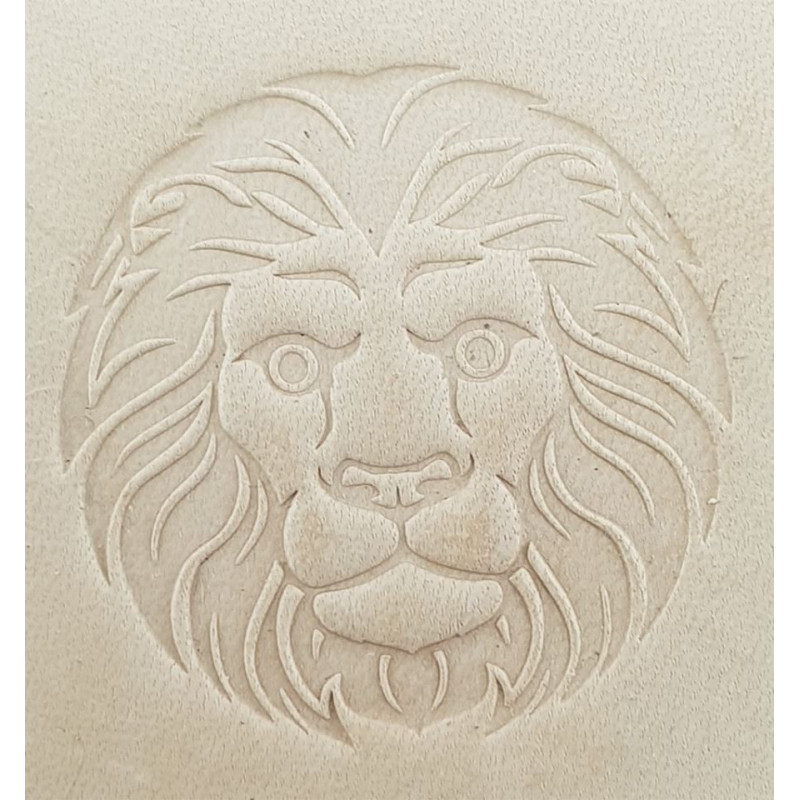 Tool for leather craft. Zodiac series. 5. Lion. 30 mm