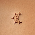 Tool for leather craft. Stamp 396. Size 11x12 mm