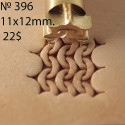 Tool for leather craft. Stamp 396. Size 11x12 mm