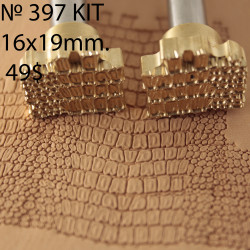 Tool for leather craft. Stamp 397kit. Size 16x19 mm