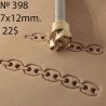 Tool for leather craft. Stamp 398. Size 7x12 mm