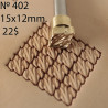 Tool for leather craft. Stamp 402. Size 15x12 mm