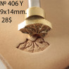 Tool for leather craft. Stamp 406Y. Size 9x14 mm