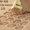 Tool for leather craft. Stamp 408. Size 10x14 mm