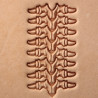 Tool for leather craft. Stamp 410. Size 19x12 mm