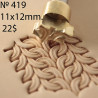 Tool for leather craft. Stamp 419. Size 11x12 mm