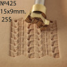 Tool for leather craft. Stamp 425. Size 15x9 mm