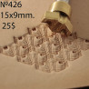 Tool for leather craft. Stamp 426. Size 15x9 mm