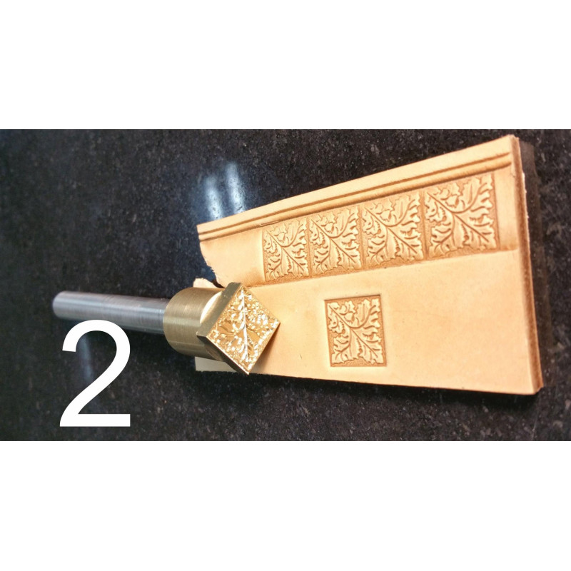 Tool for leather craft. Stamp 2. Size 15x15 mm