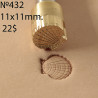 Tool for leather craft. Stamp 432. Size 11x11 mm
