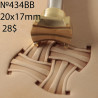 Tool for leather craft. Stamp 434BB. Size 20x17 mm