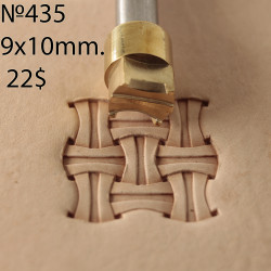 Tool for leather craft. Stamp 435. Size 9x10 mm