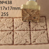Tool for leather craft. Stamp 438. Size 17x17 mm
